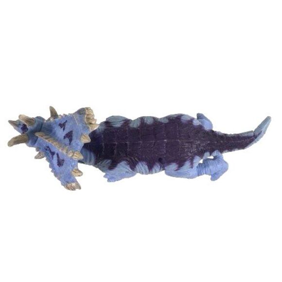 Vintage Pentaceratops Plastic Dinosaurs Figure Blue/Purple with Dark Accents - Picture 7 of 11